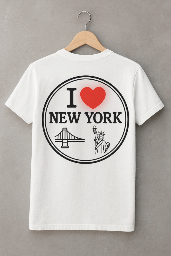 I Love New York Crewneck T-Shirt | Comfort Colors