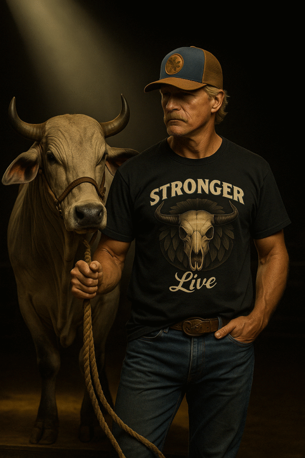 Strong Live Cowboy ZZ New York Crewneck T-Shirt | Comfort